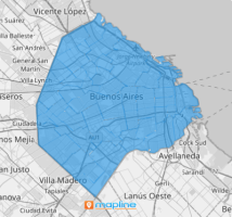 Map of Buenos Aires City Neighborhoods