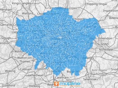 Map of London wards