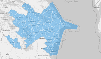 Map of Azerbaijan Districts