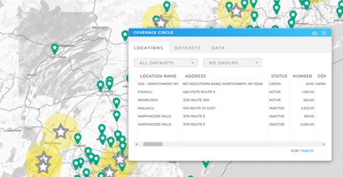 Add coverage areas to your market map to optimize campaign targeting