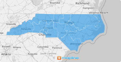 Map of U.S. congressional districts