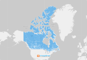 Map of Canada forward sortation areas