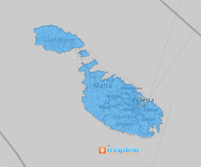 Map of Malta Local Councils