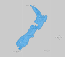 Map of New Zealand  statistical areas