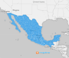 Map of Mexico municipalities