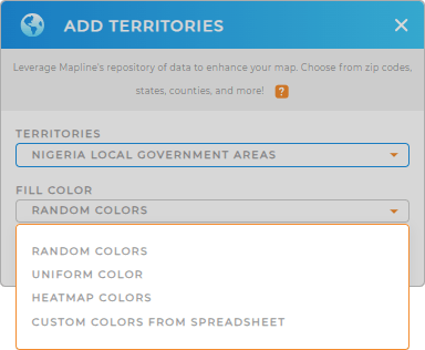 Color-code your Nigeria local government areas territory map in seconds