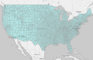 Map of U.S. Counties