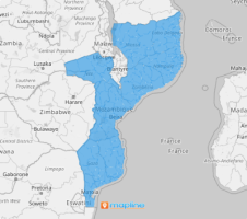 Map of Mozambique Districts