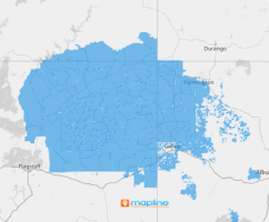 Map of American Indian Tribal subdivisions