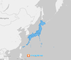Map of Japan regions