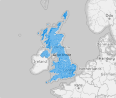 Map of U.K. Local Authority Districts