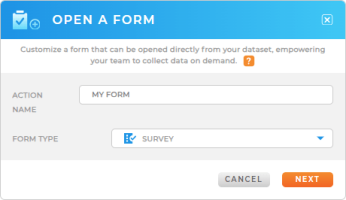Workflow Actions: Open a form