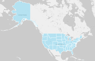 Map of US States
