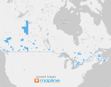 Map of Canada Census Metropolitan Areas