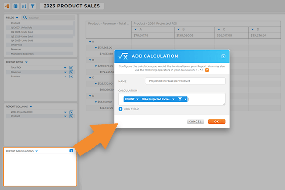 Leverage reports in your sales forecasts