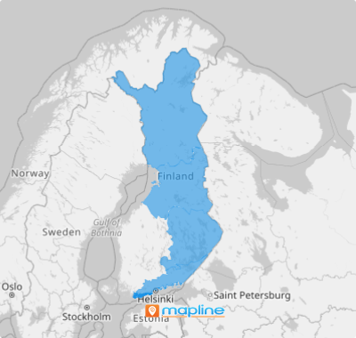 Map of Finland provinces