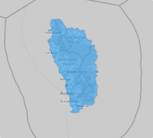 Map of Dominica Parishes