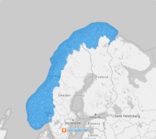 Map of Norway municipalities