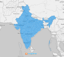 Map of India districts