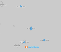 Map of Mauritius districts