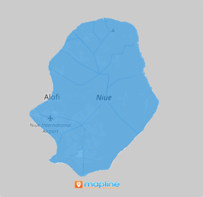 Map of Niue Villages