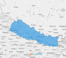 Map of Nepal districts
