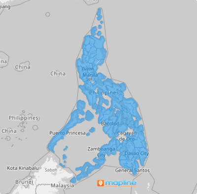 Map of Philippine provinces