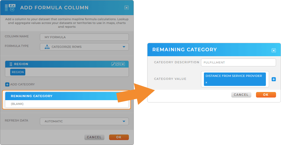 Add additional category criteria for further customization