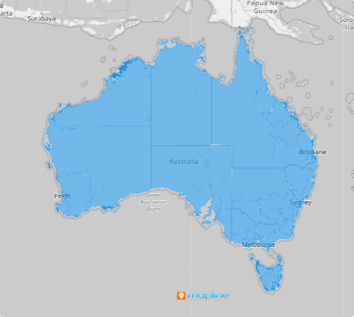 Map of Australia Statistical Areas