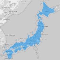 Map of Japan cities