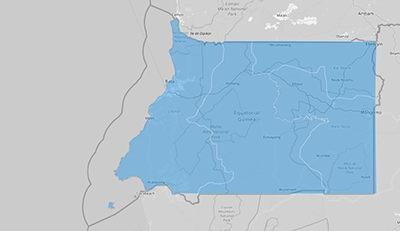 Map of Equatorial Guinea provinces