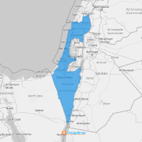 Map of Israel districts