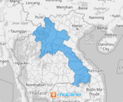 Map of Laos provinces