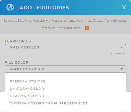 Color-code your Maldives provinces territory map in seconds