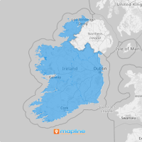 Map of Ireland provinces