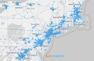 Map of US Urban Areas