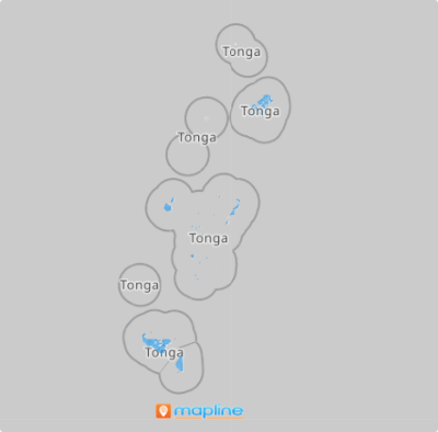 Map of Tonga districts