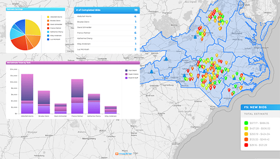 Automated field service bid management