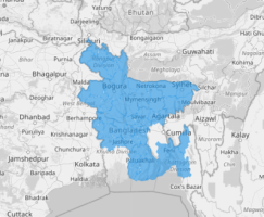 Map of Bangladesh Districts