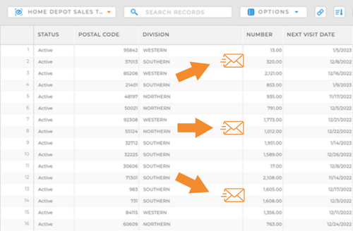 Screenshot of sharing a dataset from a view in mapline